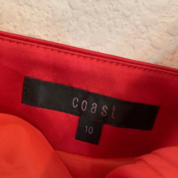 Salmon-colored Coast strapless satin dress - size 6 US (10UK) - Picture 4 of 4